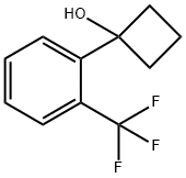 1-(2-(trifluoromethyl)phenyl)cyclobutanol Struktur