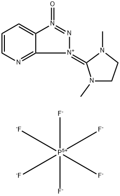 O-(7-Azabenzotriazol-1-yl)-1,3-dimethyl- 1,3-dimethyleneuronium Hexafluorophos-phate Struktur