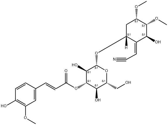 SIMMONDSIN-3'-FERULATE(SH) Struktur