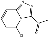 1-{5-chloro-[1,2,4]triazolo[4,3-a]pyridin-3-yl}ethan-1-one Struktur