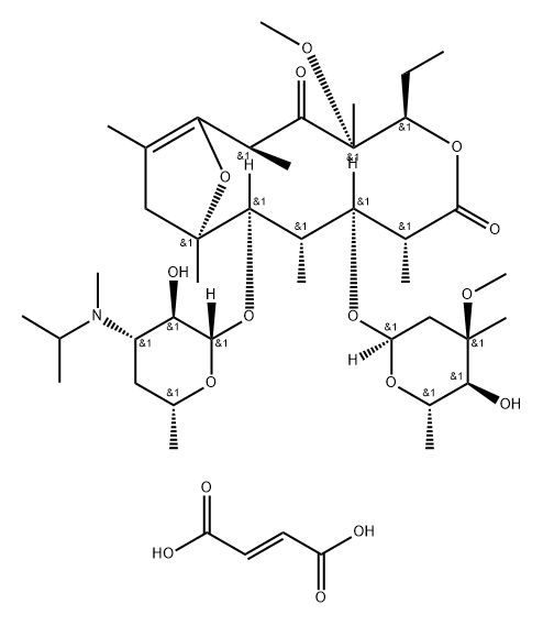 Mitemcinal fumarate Struktur