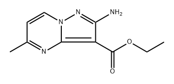 ethyl 2-amino-5-methylpyrazolo[1,5-a]pyrimidine-3-carboxylate Struktur