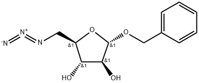 α-D-Arabinofuranoside, phenylmethyl 5-azido-5-deoxy- Struktur