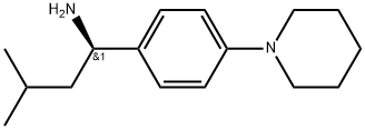 Benzenemethanamine, α-(2-methylpropyl)-4-(1-piperidinyl)-, (αR)- Struktur