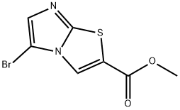 methyl 5-bromoimidazo[2,1-b]thiazole-2-carboxylate Struktur