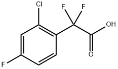 Benzeneacetic acid, 2-chloro-α,α,4-trifluoro- Struktur