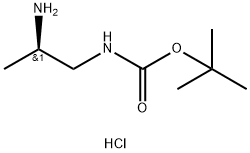 R-1-N-BOC-propane-1,2-diamine-HCl Struktur