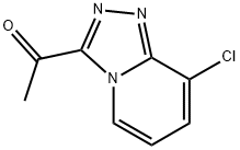 1-{8-chloro-[1,2,4]triazolo[4,3-a]pyridin-3-yl}ethan-1-one Struktur