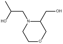 4-Morpholineethanol,3-(hydroxymethyl)-α-methyl- Struktur