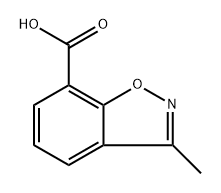 3-methylbenzo[d]isoxazole-7-carboxylic acid Struktur