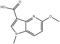 5-methoxy-1-methyl-1H-pyrrolo[3,2-b]pyridine-3-carboxylic acid Struktur