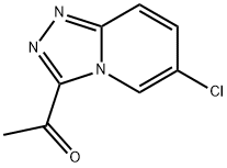 1-{6-chloro-[1,2,4]triazolo[4,3-a]pyridin-3-yl}ethan-1-one Struktur