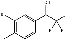 3-Bromo-4-methyl-alpha-(trifluoromethyl)benzyl Alcohol Struktur