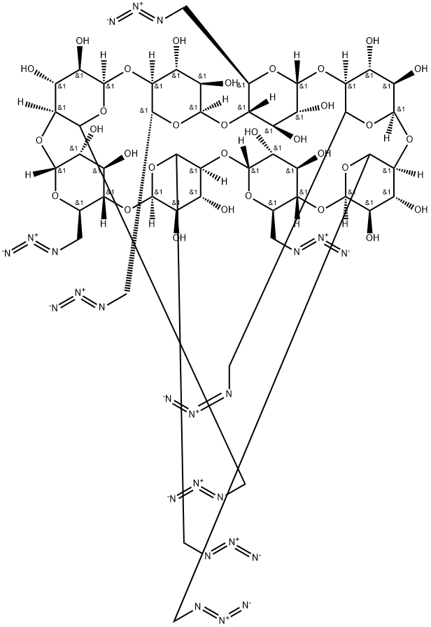 Octakis-(6-azido-6-deoxy)-γ-cyclodextrin Struktur