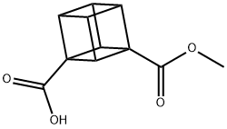 1-Methyl pentacyclo[4.2.0.02,5.03,8.04,7]octane-1,3-dicarboxylate Struktur