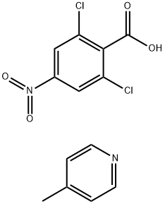 2,6-Dichloro-4-nitro-benzoic acid compd. with 4-methylpyridine Struktur