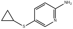 2-Pyridinamine, 5-(cyclopropylthio)- Struktur