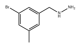 (3-bromo-5-methylphenyl)methyl]hydrazine Struktur