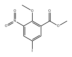 methyl 5-iodo-2-methoxy-3-nitrobenzoate Struktur