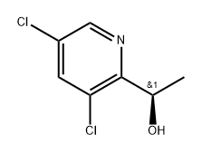 2-Pyridinemethanol, 3,5-dichloro-α-methyl-, (αR)- Struktur