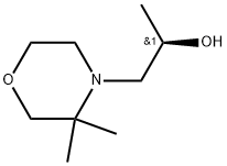 4-Morpholineethanol, α,3,3-trimethyl-, (αR)- Struktur