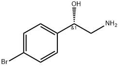 Benzenemethanol, α-(aminomethyl)-4-bromo-, (αS)- Struktur