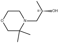 4-Morpholineethanol, α,3,3-trimethyl-, (αS)- Struktur