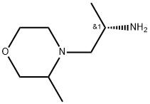 4-Morpholineethanamine, α,3-dimethyl-, (αS)- Struktur