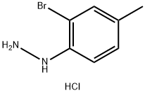 (2-Bbromo-4-methylphenyl)hydrazine hydrochloride Struktur