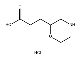 2-Morpholinepropanoicacid,hydrochloride Struktur