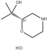 2-Morpholinemethanol, α,α-dimethyl-, hydrochloride, (2S)- Struktur