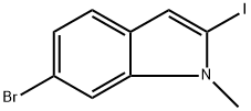 6-bromo-2-iodo-1-methyl-1H-indole Struktur