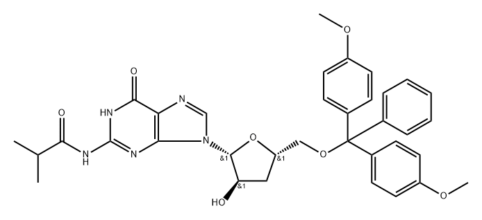 2'-dG (iBu)-2'-phosphoramidite Struktur