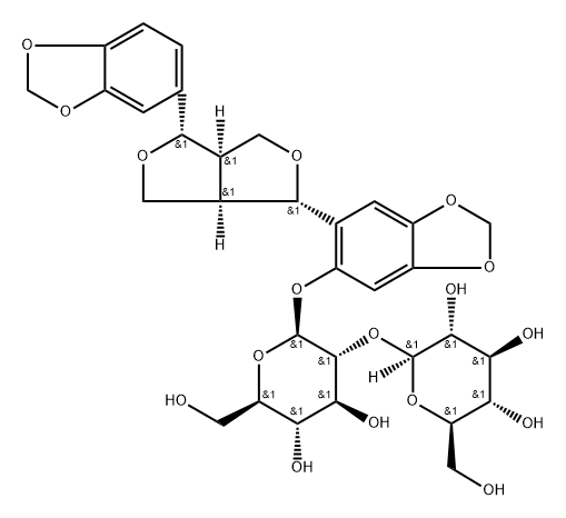 Sesaminol (1→2) Diglucoside Struktur