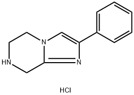 2-Phenyl-5,6,7,8-tetrahydroimidazo[1,2-a]pyrazine hydrochloride Struktur