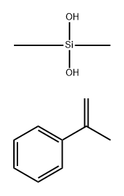 POLY(DIMETHYLSILOXANE-CO-ALPHA-METHYL STYRENE), AB BLOCK COPOLYMER Struktur