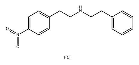 Benzeneethanamine, 4-nitro-N-(2-phenylethyl)-, hydrochloride (1:1) Struktur