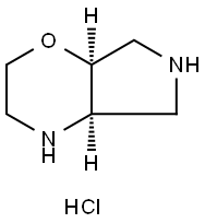 rel-(4aR,7aS)-octahydropyrrolo[3,4-b][1,4]oxazine dihydrochloride, 158182-89-9, 結(jié)構(gòu)式