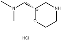 2-Morpholinemethanamine, N,N-dimethyl-, hydrochloride, (2S)- Struktur