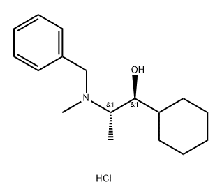 Benzphetamine Related Compound F (25 mg) ((1S,2S)-2-[Benzyl(methyl)amino]-1-cyclohexylpropan-1-ol hydrochloride) Struktur