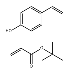 1,1-DIMETHYLETHYL-2-PROPENOATE, POLYMER WITH 4-ETHENYLPHENOL Struktur