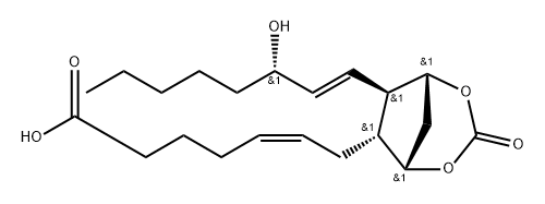 Prosta-5,13-dien-1-oic acid, 9,11-[carbonylbis(oxy)]-15-hydroxy-, (5Z,9α,11α,13E,15S)- (9CI) Struktur