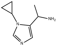 1-(1-cyclopropyl-1H-imidazol-5-yl)ethan-1-amine Struktur