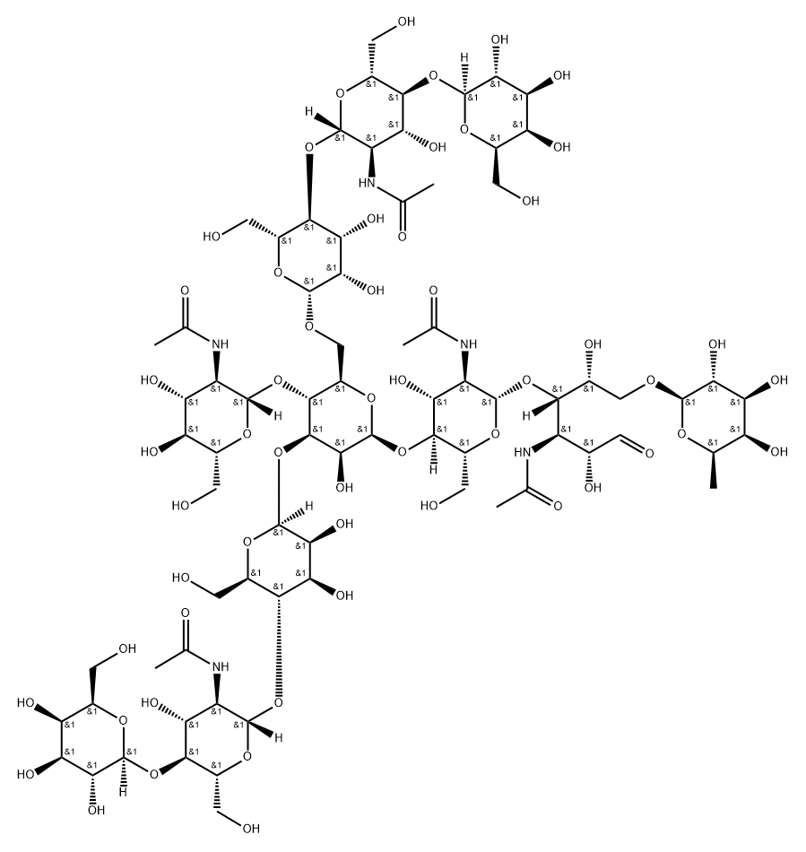 NA2FB N-Glycan Struktur