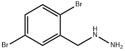 (2,5-dibromophenyl)methyl]hydrazine Struktur