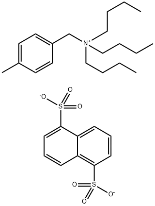 Bis[tributyl 4-(methylbenzyl)ammonium] 1,5-naphthalenedisulfonate Struktur