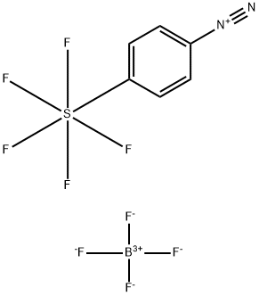 4-(Pentafluorosulfanyl)phenyldiazonium Tetrafluoroborate Struktur