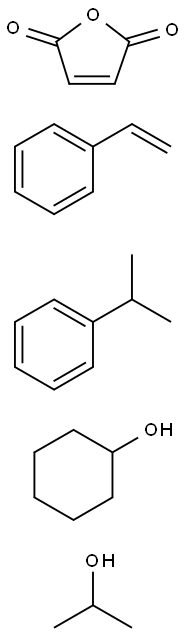 POLY(STYRENE-CO-MALEIC ACID), PARTIAL CYCLOHEXYL/ISOPROPYL ESTER, CUMENE TERMINATED Struktur