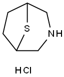 8-Thia-3-azabicyclo[3.2.1]octane, hydrochloride (1:1) Struktur