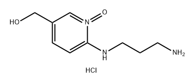 3-Pyridinemethanol, 6-[(3-aminopropyl)amino]-, 1-oxide, hydrochloride (1:1) Struktur